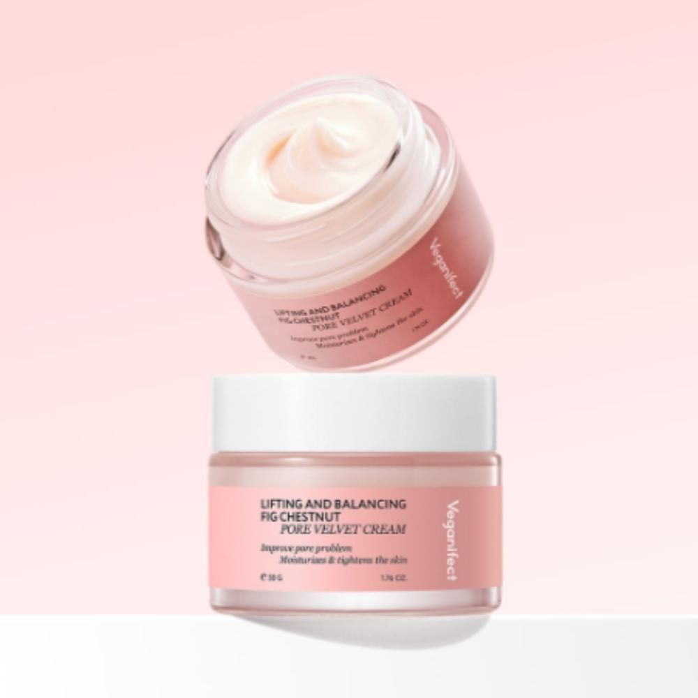 Veganifect LHA Mugwort Pore Velvet Cream Deep Hydrating Ceramide 50ml Duo Set (2pcs)