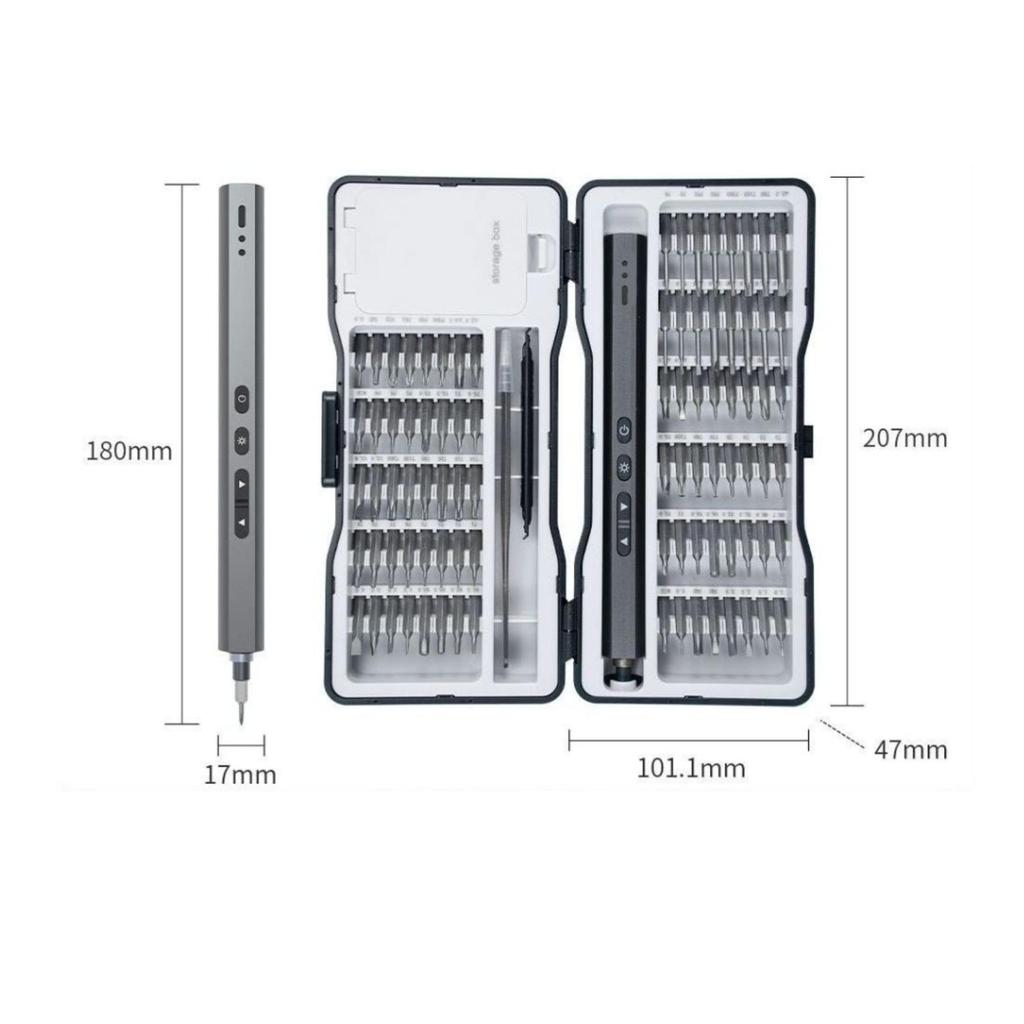 Electric Precision Screwdriver Set Builtin LED Small Rechargeable for