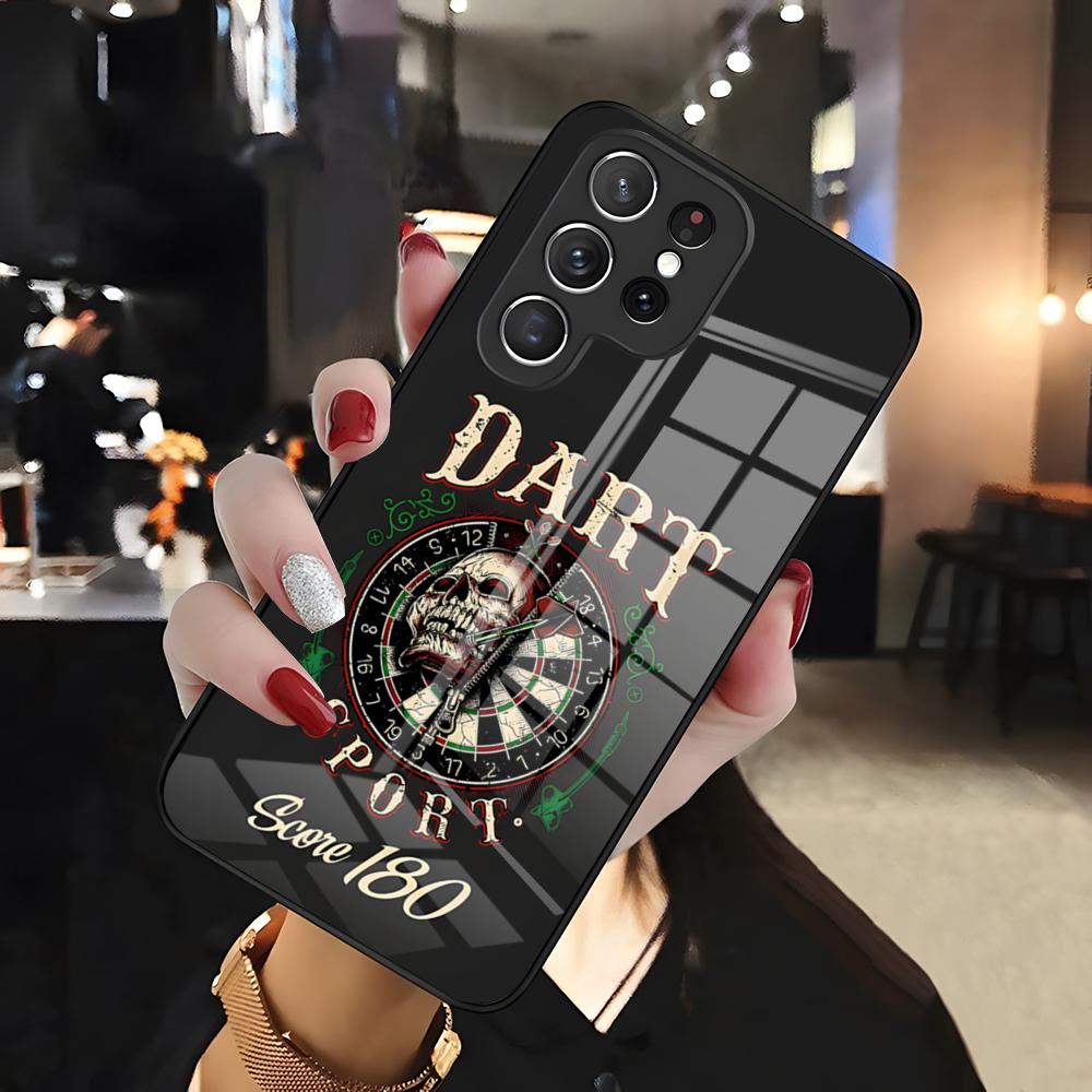 

Game Darts Phone Case For Samsung S26 S25 Edge Ultra 24 23 22 21 Ultra Plus Fe A55 56 15 4G 5G Glass Cover Galaxy S25 Plus