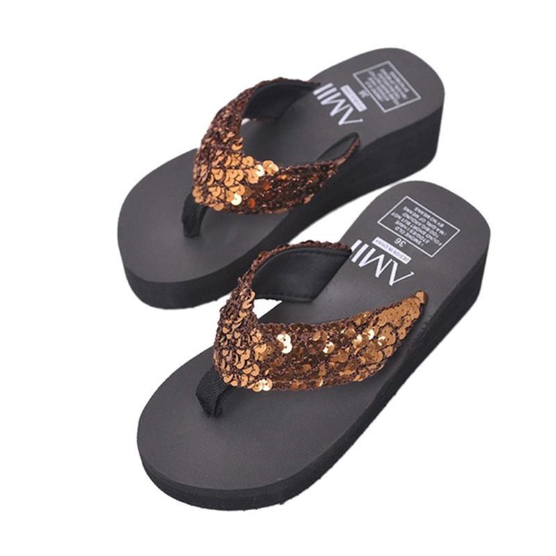 High Heels Hausschuhe Sommerschuhe für Damen Bequem Schlicht Einfarbig Damen Sandalen Plateau Hausschuhe