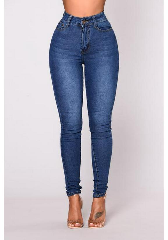 High-Waisted Slim Fit Women's Jeans - Pencil Long Pants 2025 Collection
