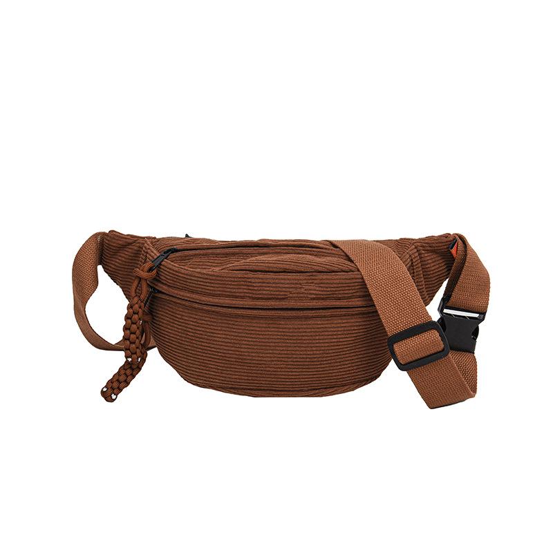 Corduroy Casual Sporty Crossbody Bag with Large Capacity