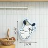 Cartoon Elephant Animal Hand Towels for Kitchen Hanging Cloth Rag Kids Hand Towels Absorbent Bathroom Coral Velvet Handkerchief