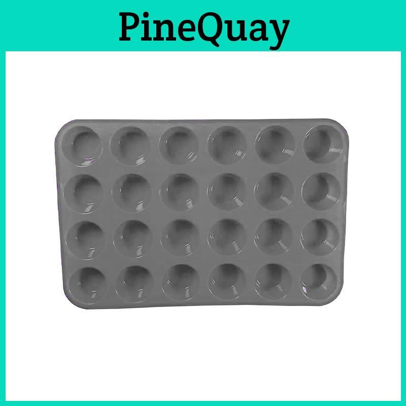 Silicone Cake Mold 24 Hole Baking Pan With Nonstick Surface For Diy Pastry Making