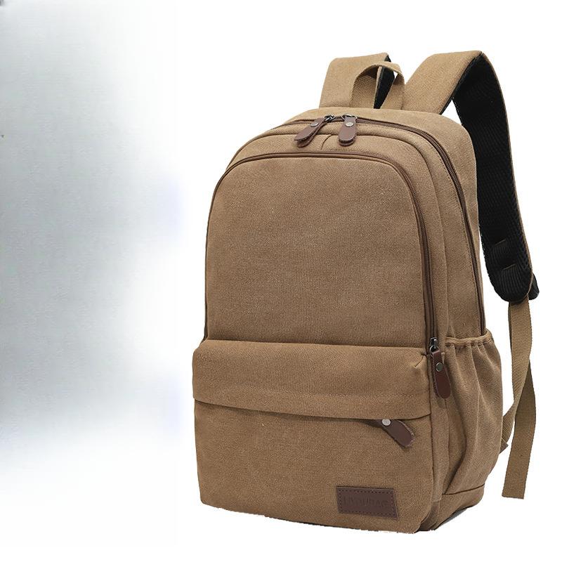 Fashionable Men's Canvas Backpack, High-end Casual Women's Backpack, Travel Backpack, Commuting Waterproof Computer Bag
