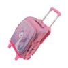 Kids Trolley Backpack Detachable Large Capacity School Bag 2 Wheels Rolling Kids School Bag for