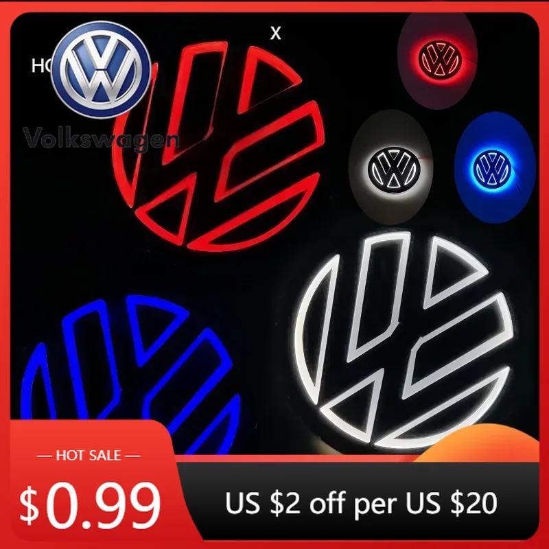ZDFVU1 For VW 11cm 5D LED for Volkswagen VW logo lamp front grille logo+trunk logo applies to CC/ Golf/Passat/Jetta /Polo/ Magotan au