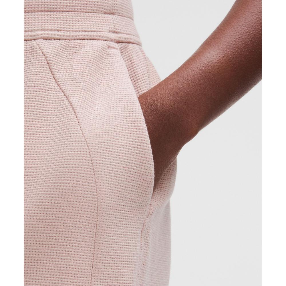 Lululemon Scuba High Rise Short 5   Waffle Heathered Mink Berry