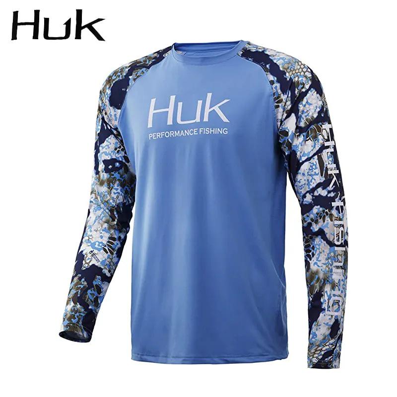 HUK Men's Summer Lightweight Quick-Dry Long Sleeve Fishing Shirt