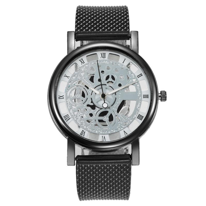 2022 Hot Casual Fashion New Men Wristwatch Stainless Steel Quartz Watches чёрный
