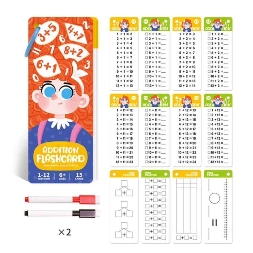 Mathematical Calculations Montessori Math Toy Beginners Practice Arithmetic Fraction Test Card Learning Tools for Primary School