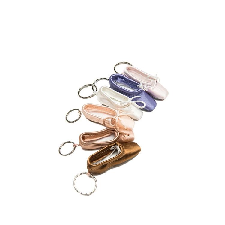 Handgefertigter Ballettschuh Schlüsselanhänger Mehrfarbige Spitzenschuh Schlüsselanhänger Auto Tasche Dekoration