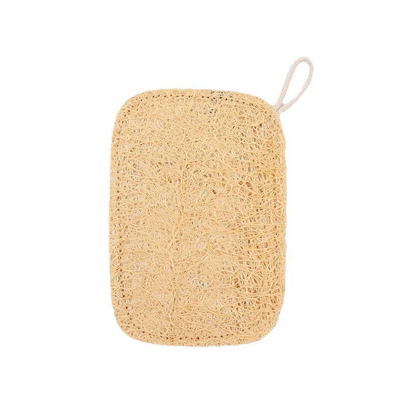 Natural Loofah Exfoliating Sponges - Gentle Body Scrubber for Shower & Bath, Bamboo Fiber Cleaning Pads