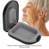 Hearing Aid Storage Box Behind‑the‑Ear Hearing Aid Case Waterproof Portable Drop Resistance Hearing Aid Storage Box Black