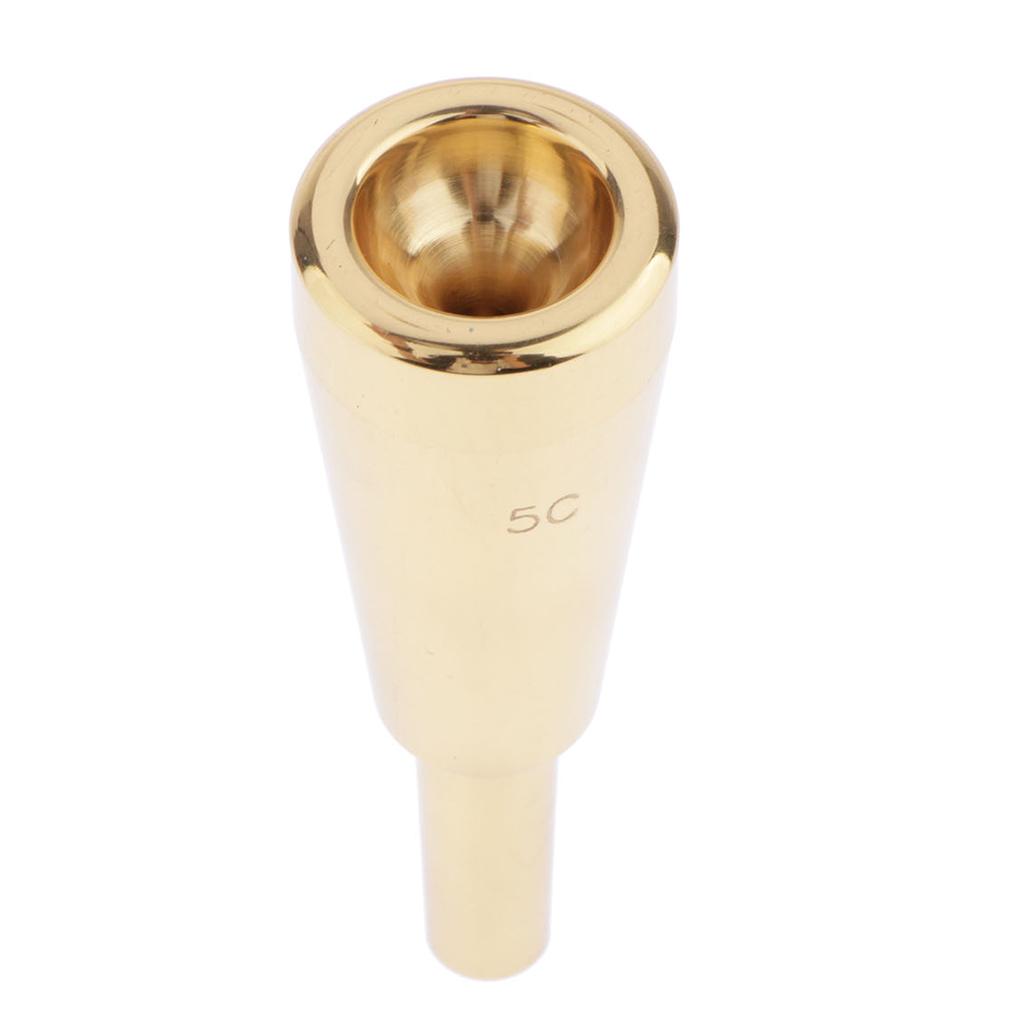High Quality Trumpet Mouthpiece 5C for Parts Accessories Golden