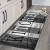 American Retro Coffee Cup Letter Long Carpet, Kitchen Area Rug, Laundry Room Entrance Corridor Long Decorative Foot Mat