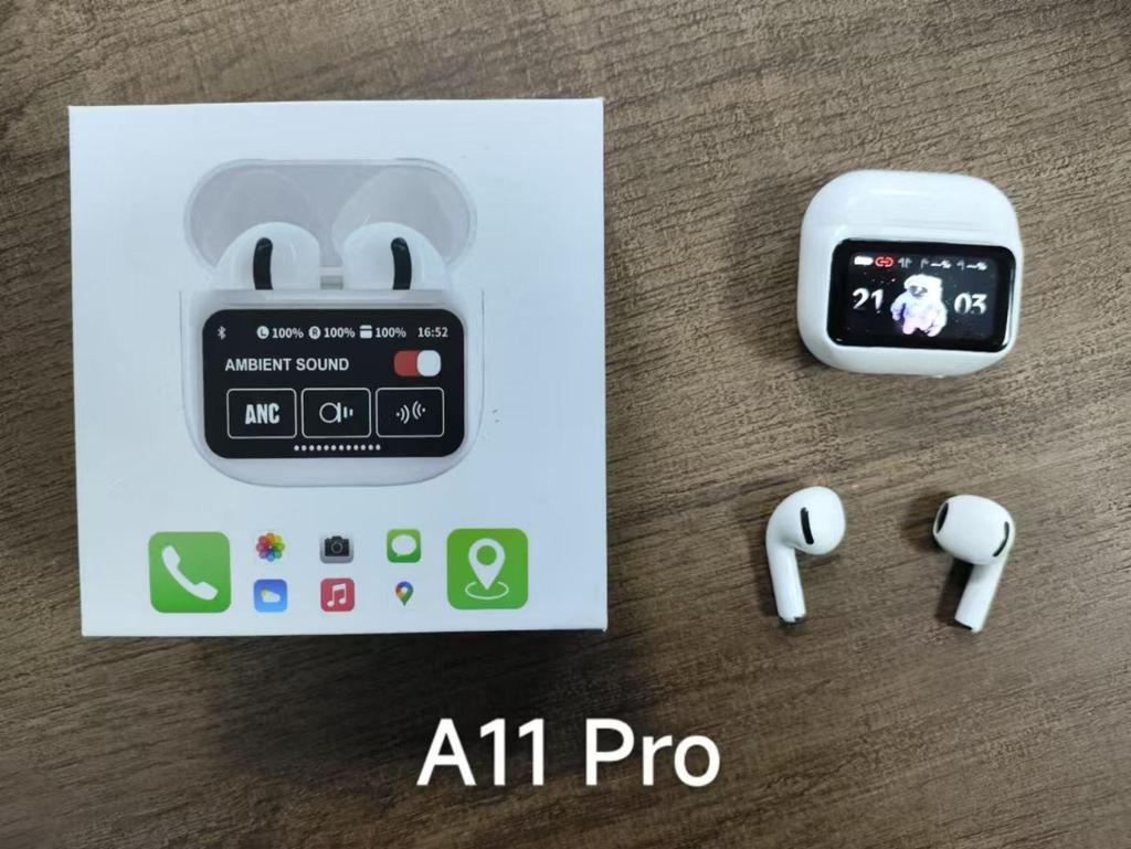 A9Pro Ohrhörer: ANC+ENC Geräuschunterdrückung, Intelligenter Farbbildschirm, Extrem lange Akkulaufzeit, A10Pro & A11Pro Bluetooth-Kompatibilität.