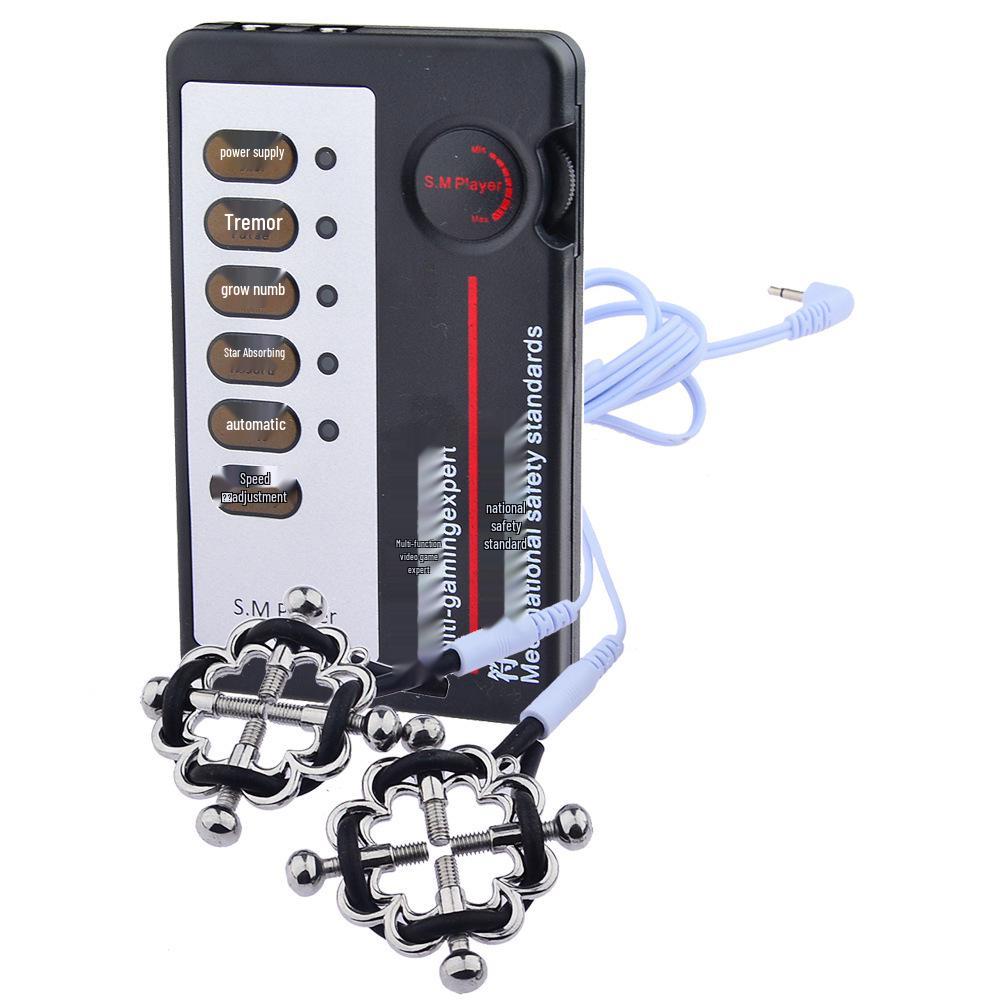 Elektrischer Schock Impuls Spielzeug: Starke Nippelklemmen & Mimi-Klemmen, Erotisches Accessoire für Erwachsene