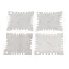 4Pcs Guitar Notched Radius Gauge Set Stainless Steel Fingerboard Ruler Fretboard Measuring Luthier
