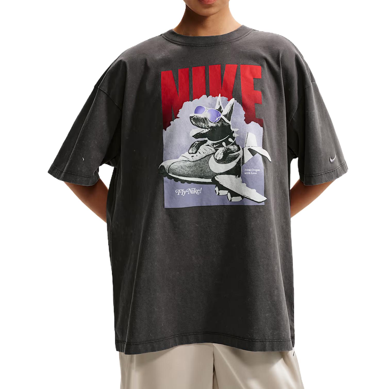 Nike Sportswear Cotton Soft Draped Drop Shoulder T-Shirt Women tops IR7588-060 XS