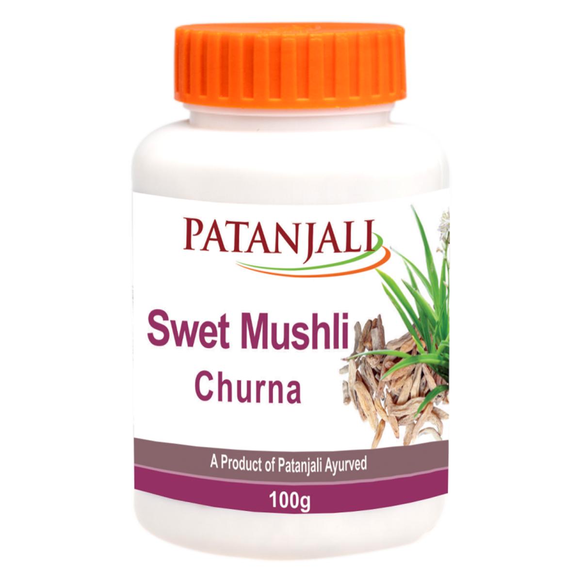 

Patanjali Swet Mushli Churna, Swet Mushli Pack = 100 gm
