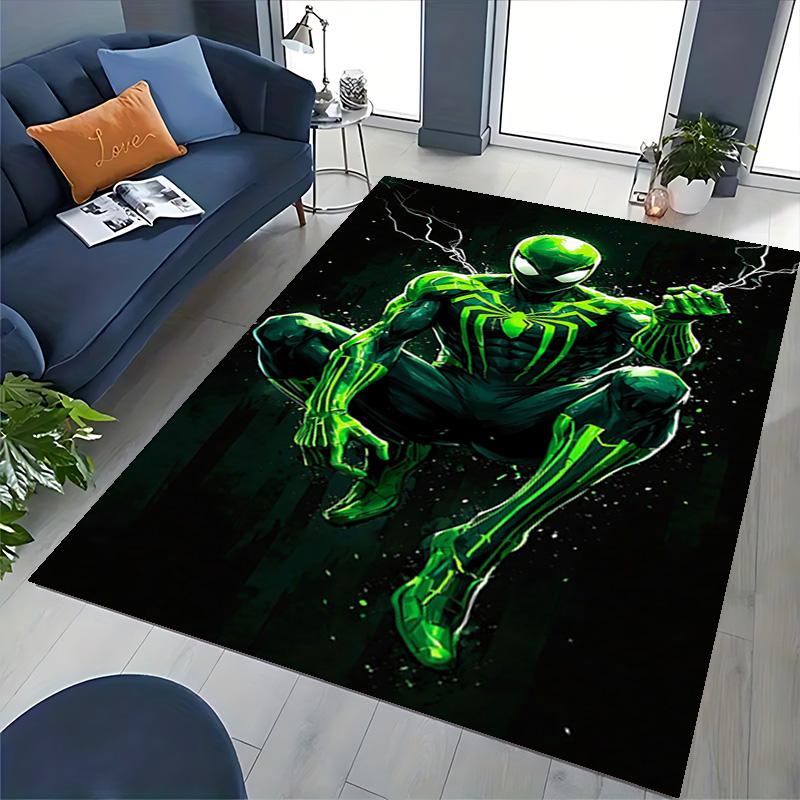 1pc Green Spiderman Action Carpet Rug for Bedroom Living Room Decor Sofa Home Game Area Rug Non-slip Floor Mat. D7220185