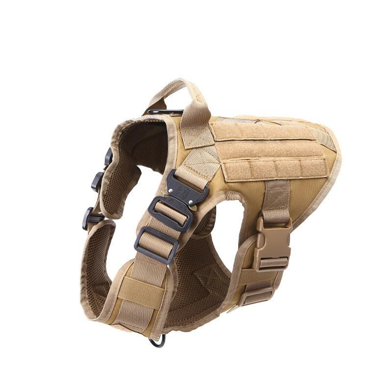 Tactical Dog Harness Vest Medium Large Dogs Nylon Training Gear Adjustable Comfort Fit