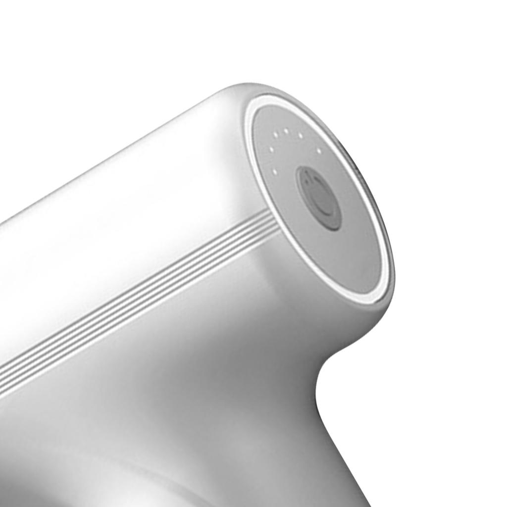 Fascia Massage Gun 4 Heads Adjust Strength Speed Reduce Fatigue Deep Tissue Muscle Massager White