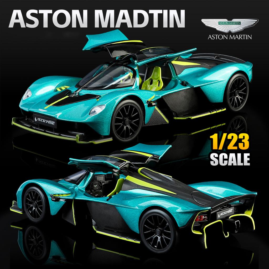 NEW 1/23 Aston Martin Valkyrie Supercar Alloy Model Car Toy Diecasts Metal Casting Sound and Light Car Toys for Children Vehicle