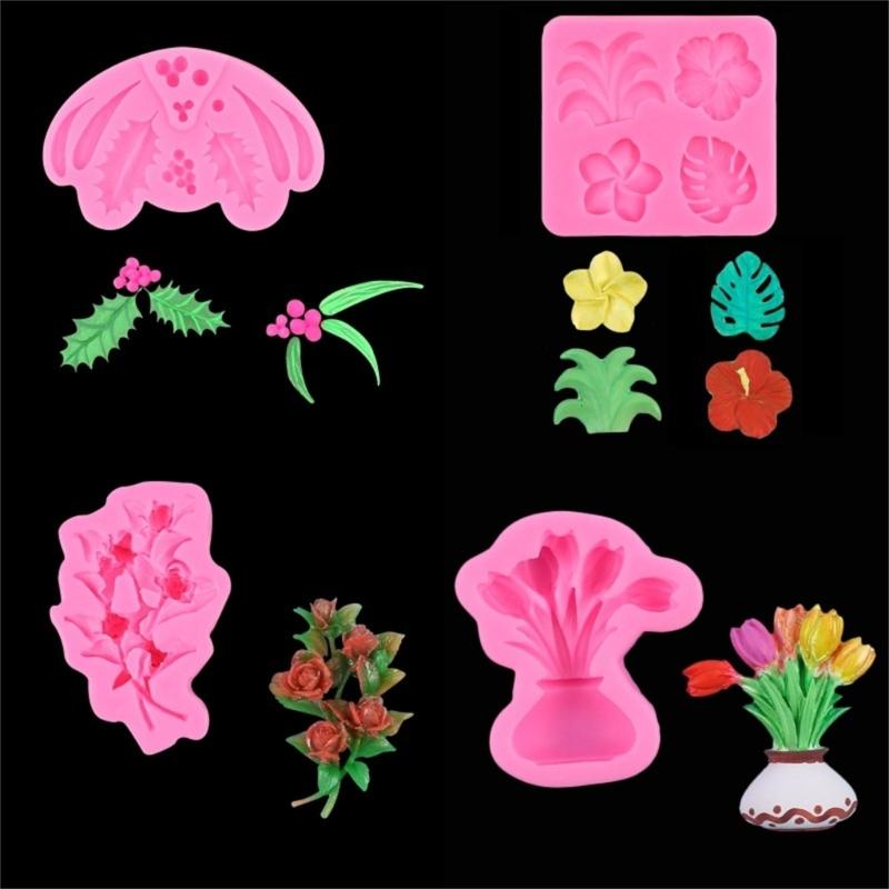 Versatile Silicone Molds Flower Shaped Baking Accessories Dessert Moulds Baking Tool for Baking People DIY Enthusiasts