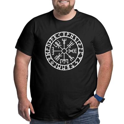 Camiseta Vegvisir Runas Futhark Navegador para Hombre Camiseta Valhalla Ropa para Hombres Altos Tallas Grandes Talla Grande Grande 4XL 5XL 6XL