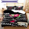3pcs Invader Zim Bedding Set Duvet Cover Closure Includes 1 Duvet Cover & 2 Pillowcases, Soft and Comfortable for All Seasons.