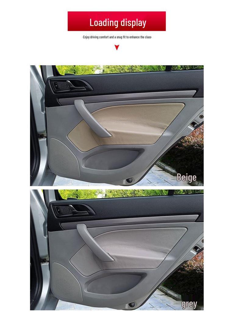 Leather Door Panel Wrap for Skoda Octavia (2007-2014) - Interior Armrest Modification