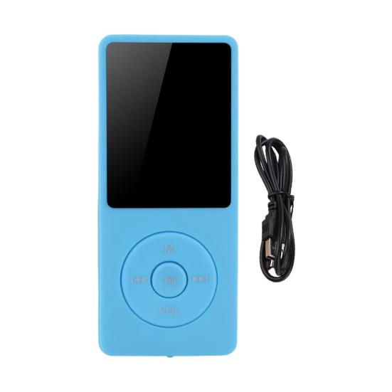 MP4 Player com cartão SD de 16 GB, música sem perdas, alto-falante integrado, gravador de voz, reprodutor de som de alta qualidade