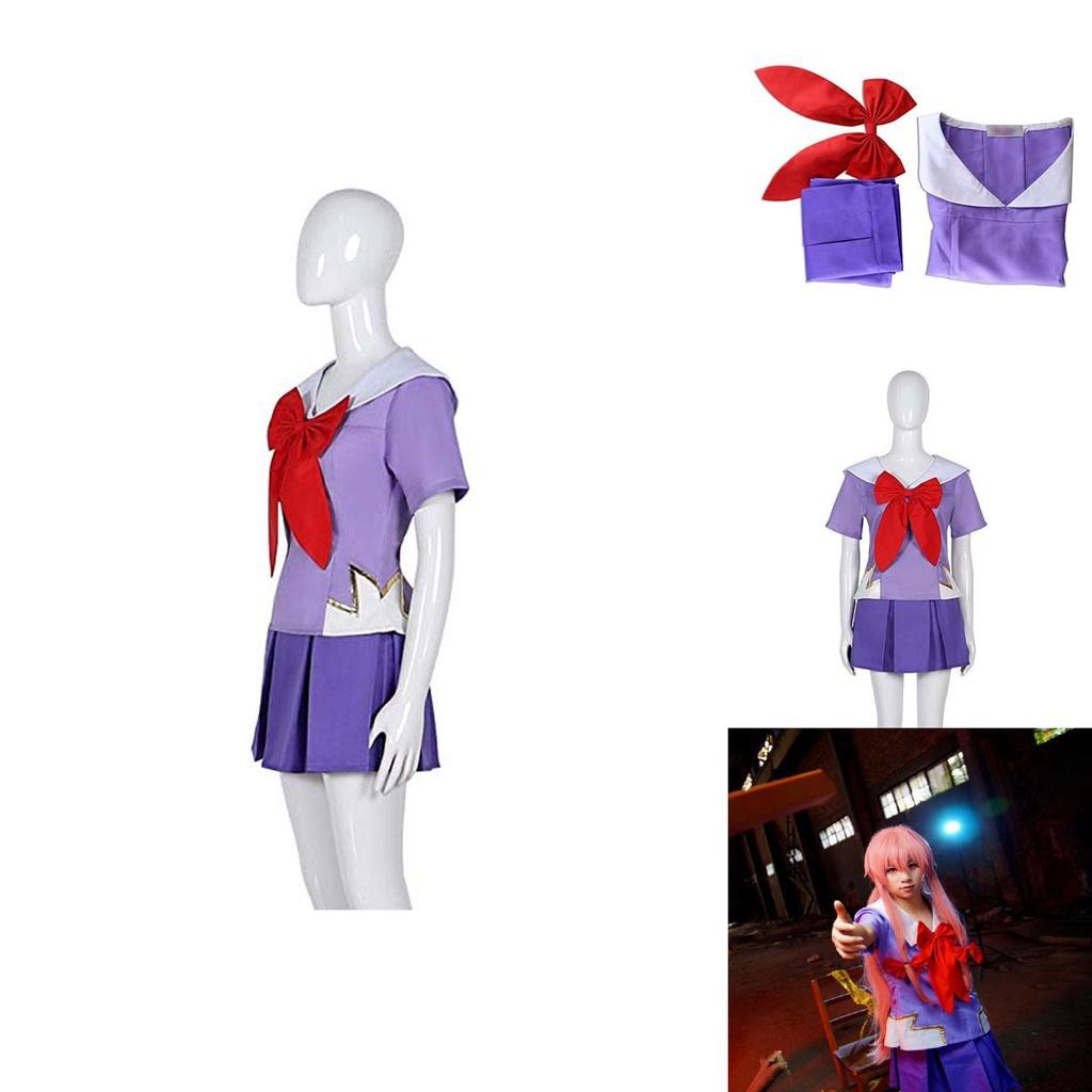 Fesselndes Future Diary Gasai Yuno Cosplay-Kostüm für Halloween und Partys