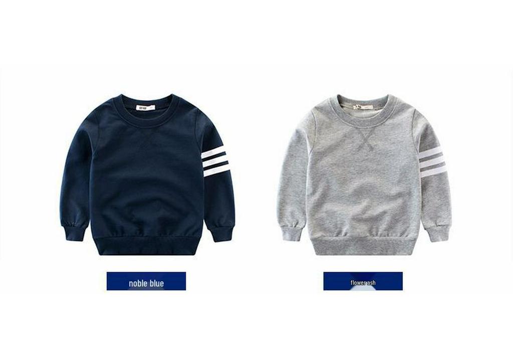 2024 Autumn Kids' Sweatshirt: Boys' Long Sleeve Round Neck Pullover