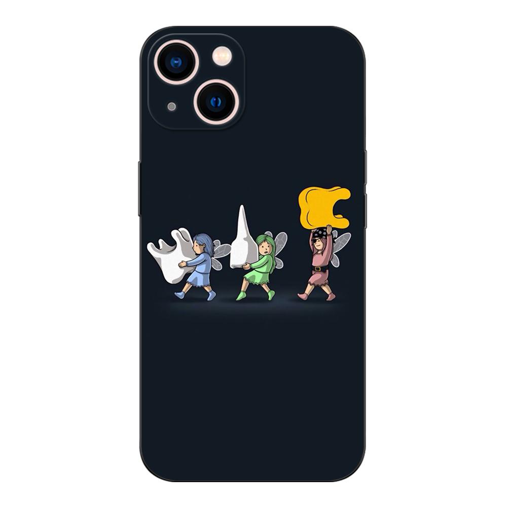 Black Tpu Case For Motorola Moto G52 G42 G60 4G G60S G71 G9 Play Plus Power One 5G Ace Dentist tooth pattern