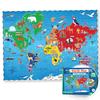 World Map Puzzle for Kids - 75 Pieces - World Puzzle with Continents - Jigsaw Puzzle Geography Puzzle for Kids Ages 4-8, 5, 6, 7, 8-10 - Globe Atlas P
