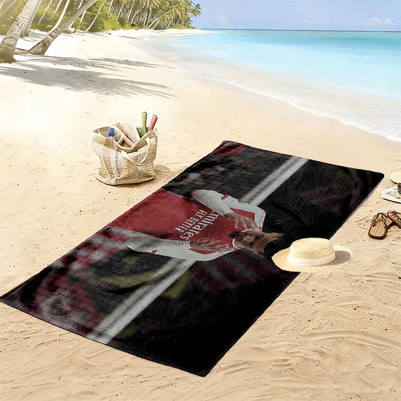 William Saliba Print Beach Towel, Large Soft Quick Dry Towel for Beach Camping Swimming