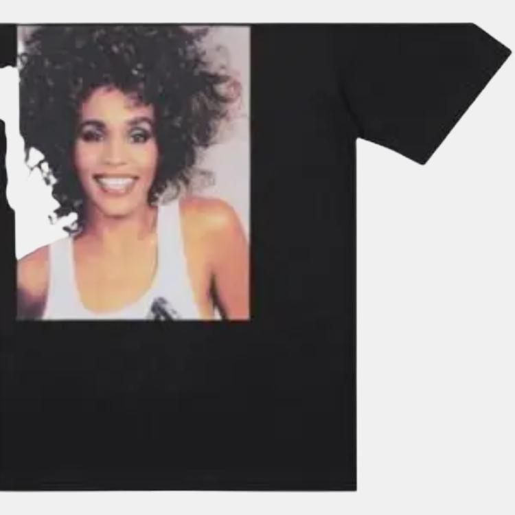 Palace Houston Singer Graphic Crew Neck T-Shirt Unisex Tops Black P19TS332