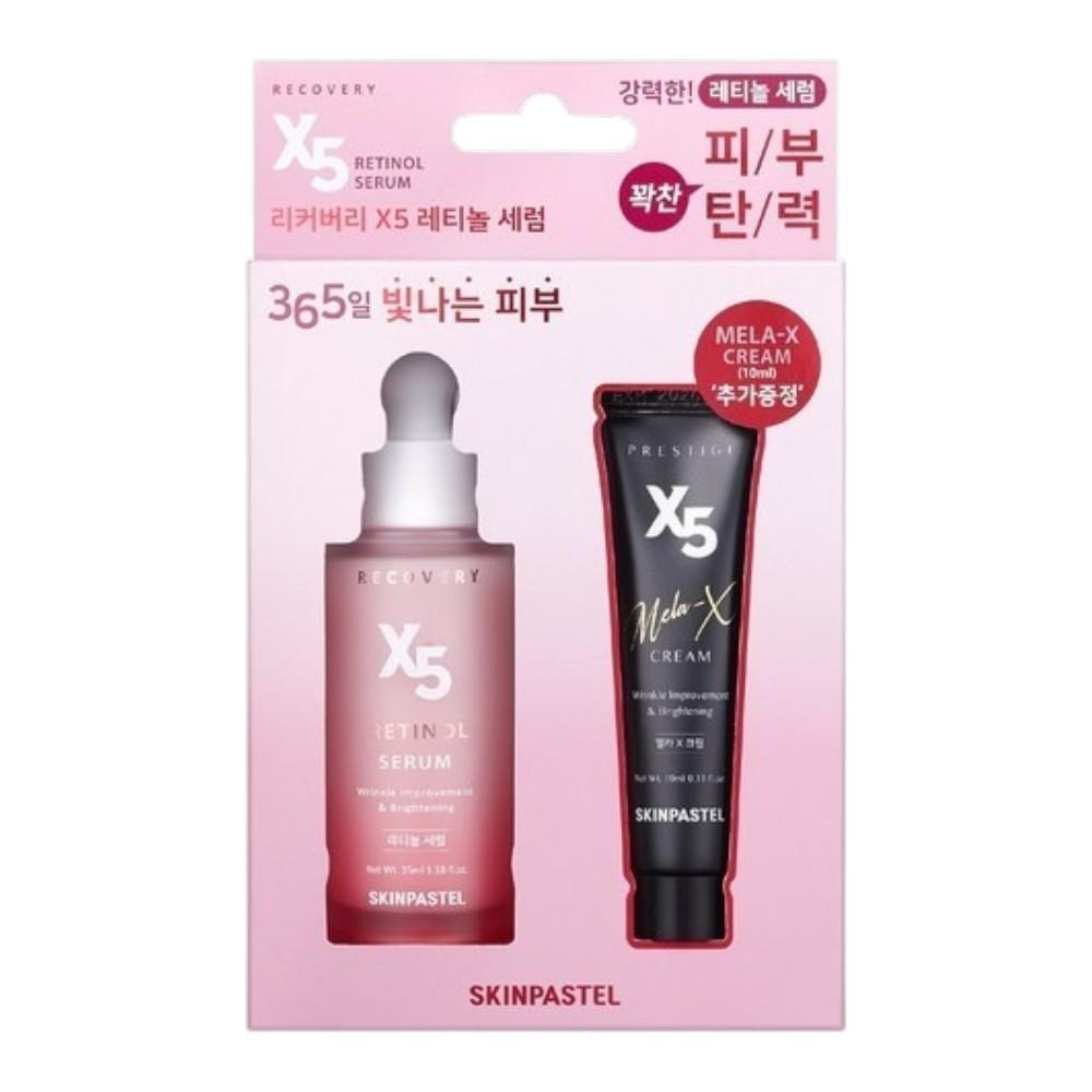 SkinPastel Recovery X5 Retinol Serum - Advanced Night Renewal & Intensive Wrinkle Care Treatment 50ml