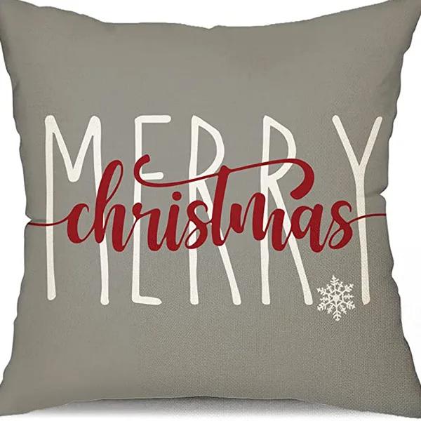 New Christmas Gingerbread Man Candy Decorative Pillow Cover Home Living Room Holiday Party Pillow Cover
