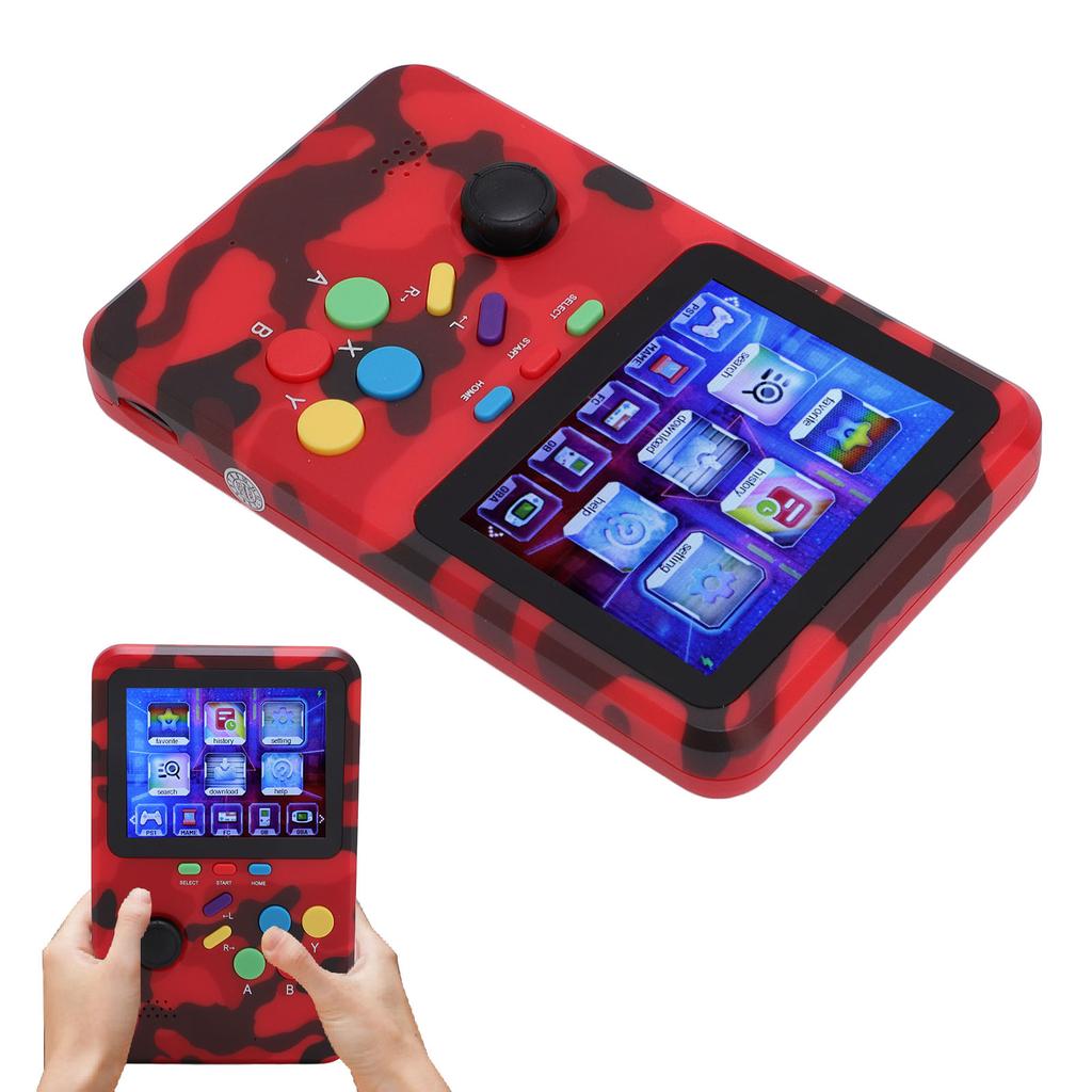 Handheld Game Console 2.8 Inch Screen 480x320 Open Source Game Player 1500mAh Battery Support 10 Emu