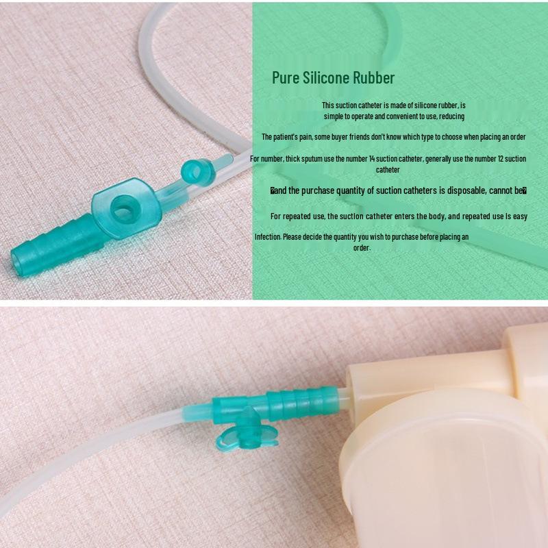 Jiangyang Heimgebrauch Tracheostomie Silikon-Absaugkatheter & Absauger