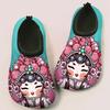 Parent-child Printed Water Shoes, Non Slip Kids Beach Swim Shoes Quick Dry Snorkeling Surfing Aqua Shoes