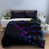 Biancheria da letto con motivo esagonale neon Set biancheria da letto (1 copripiumino, 2 federe, piumino non incluso)