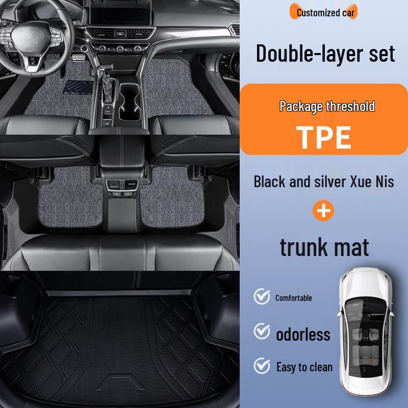 TPE Car Floor Mats for Buick Regal, LaCrosse, Encore, Excelle GT, Verano - Full Coverage