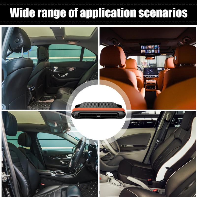 Back Seat Fan For Car 3 Speeds Car Cooling Fan Powerful Car Seat Headrest Fan Adjustable Rear Facing Car Seat Fan Vehicle Rear