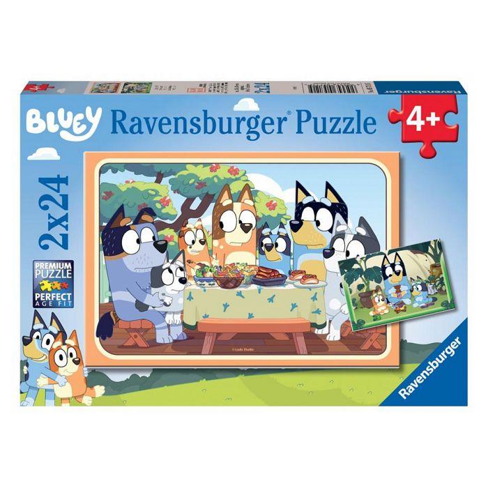 Puslespill Barn - RAVENSBURGER - AUF GEHT'S! - 2x24 brikker - Tegneserier - Blandet