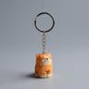 Creative Wooden Carving Cat Keychain Handmade Siamese Cat Keyring  Hanging Accessory